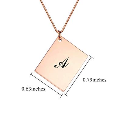 Rose Gold  Plated Nameplate Necklace
