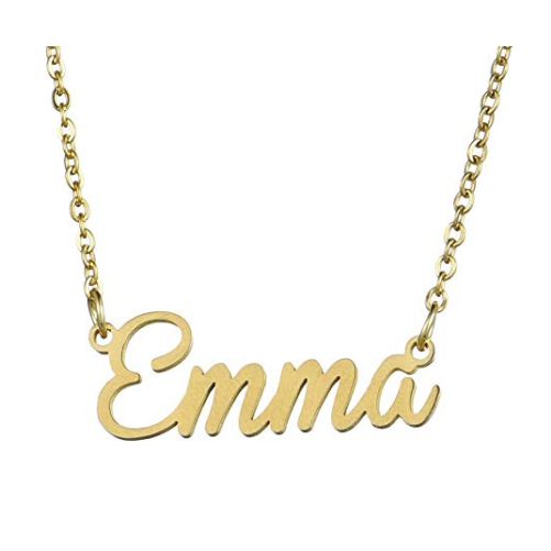 Classic New Gold 18k Name Necklace